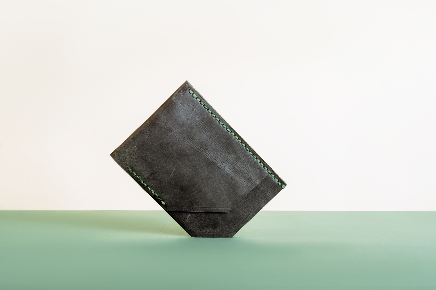 Portofel "Pocket" din piele naturala reciclata – imagine 2