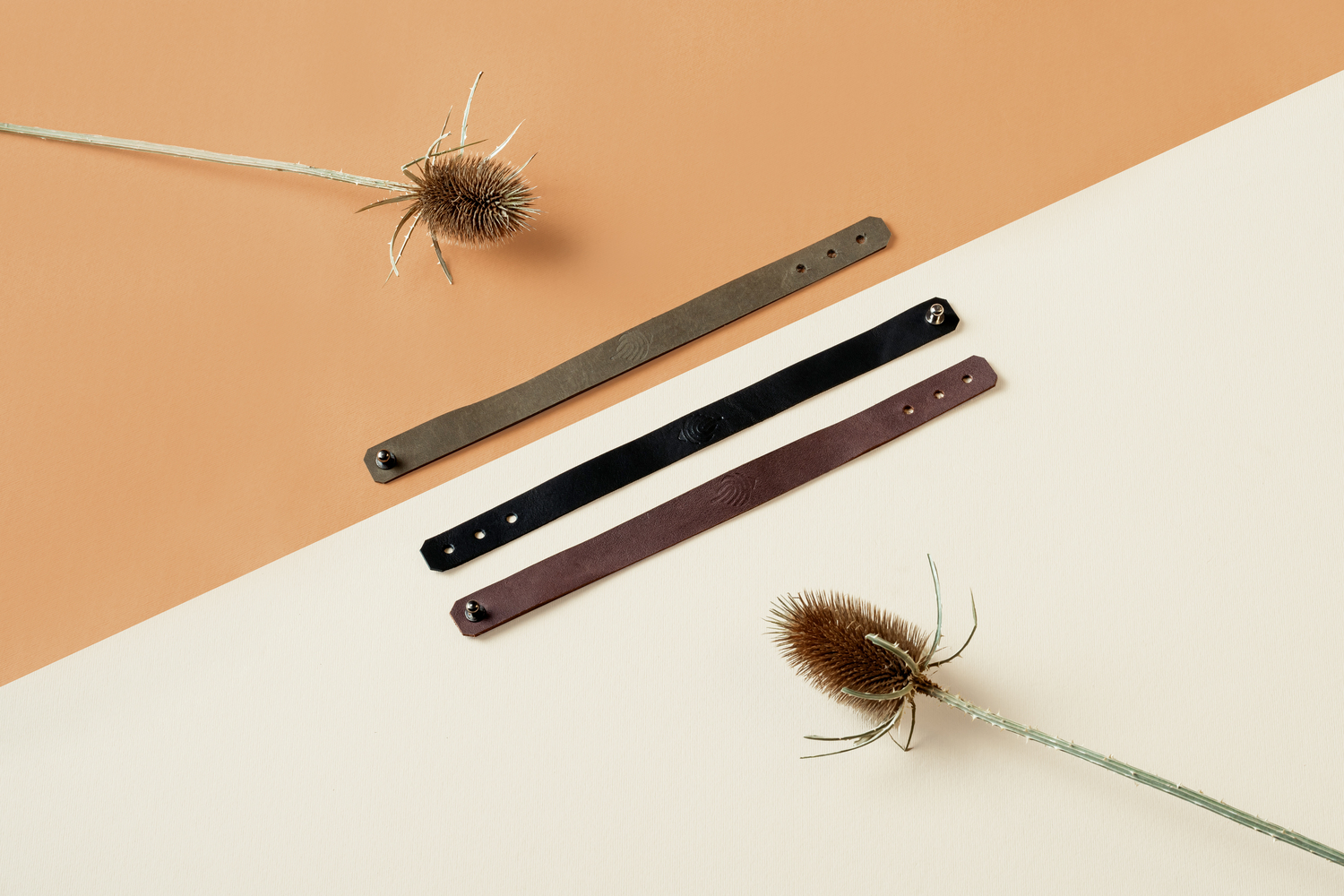 Bratara din piele naturala reciclata – imagine 4