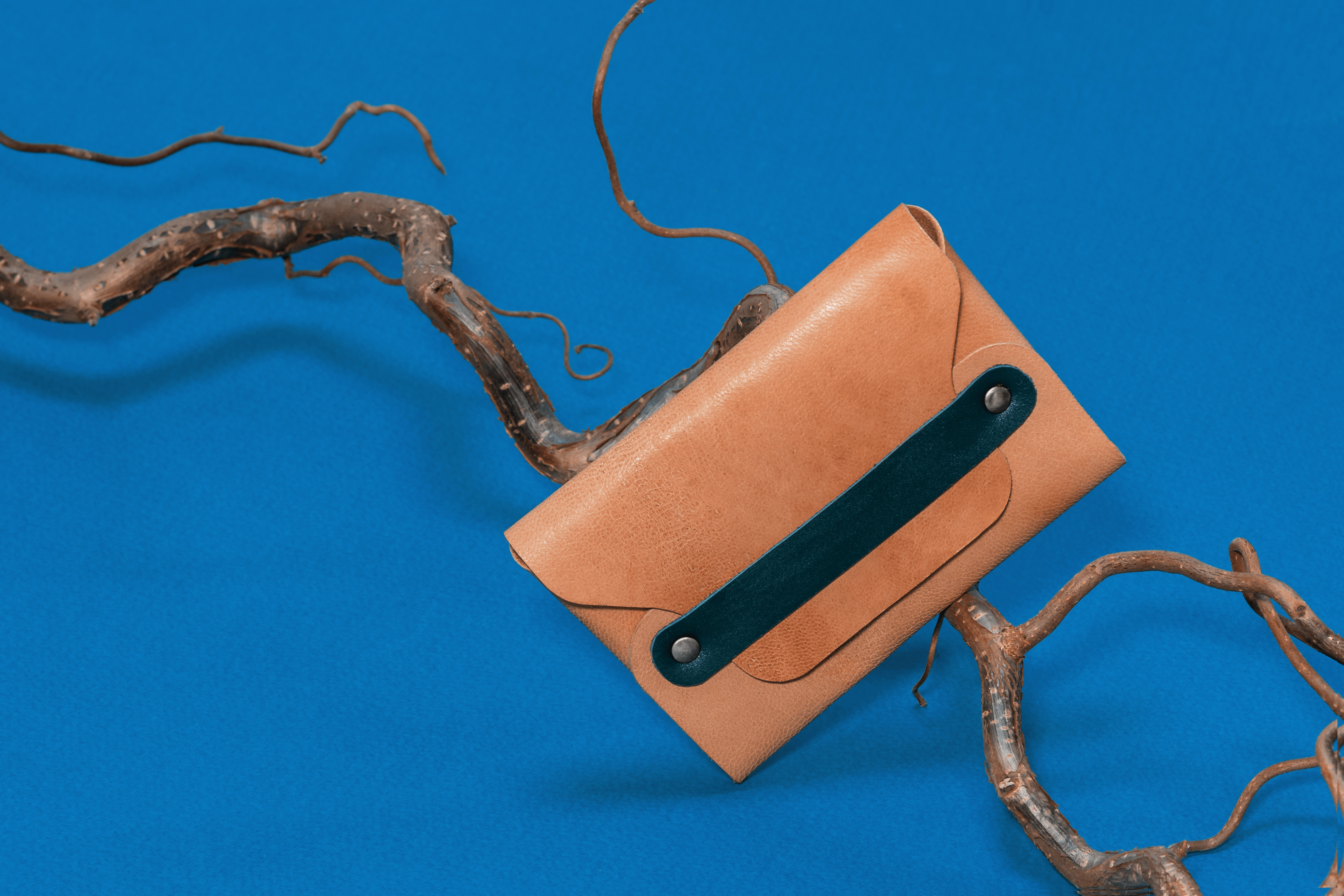 Portofel din piele naturala reciclata "AD19" – imagine 8