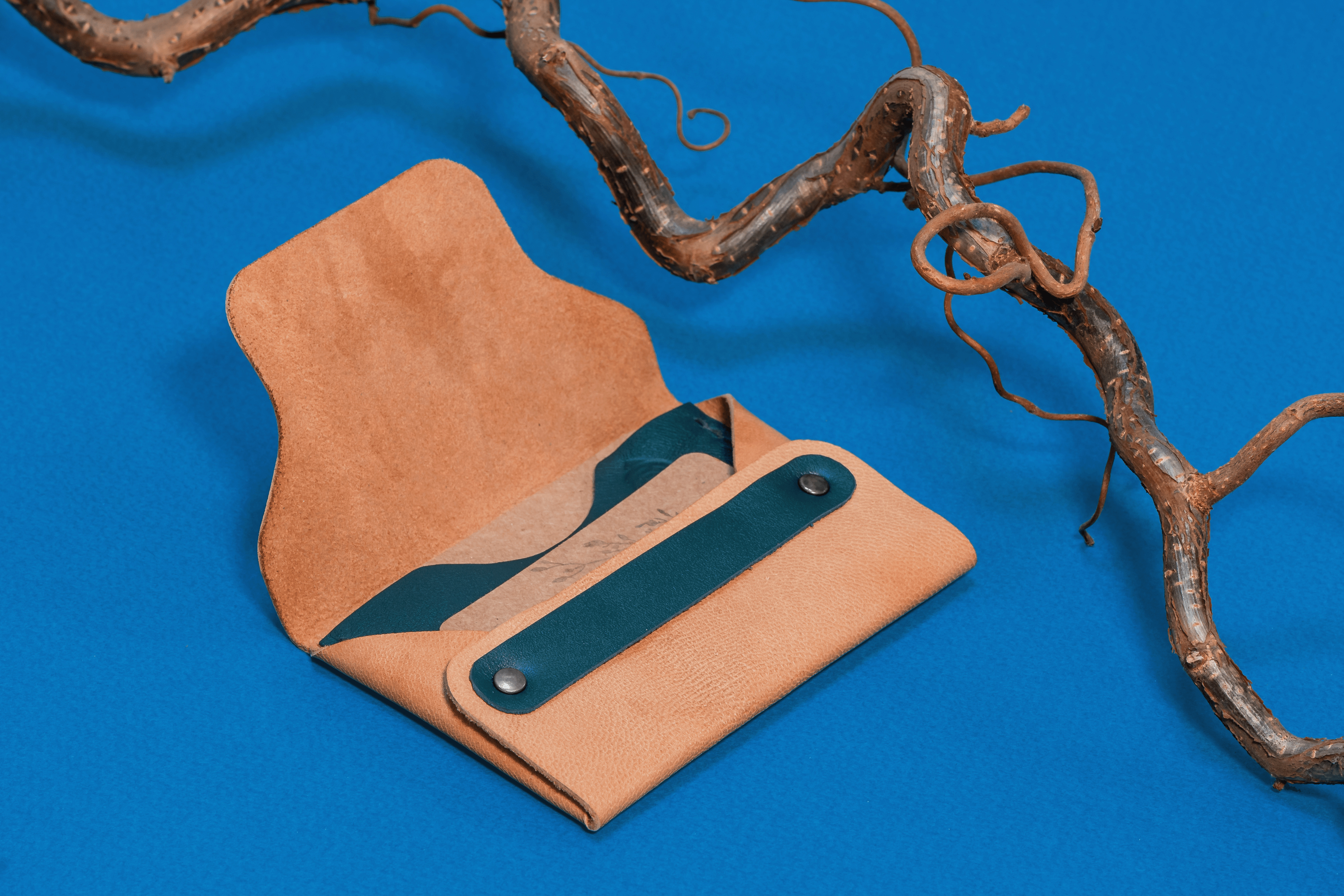 Portofel din piele naturala reciclata "AD19" – imagine 7
